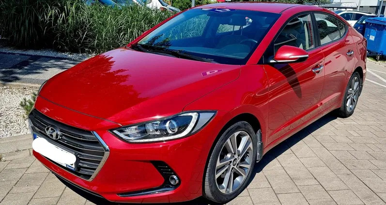 samochody osobowe Hyundai Elantra cena 53000 przebieg: 84000, rok produkcji 2016 z Wrocław